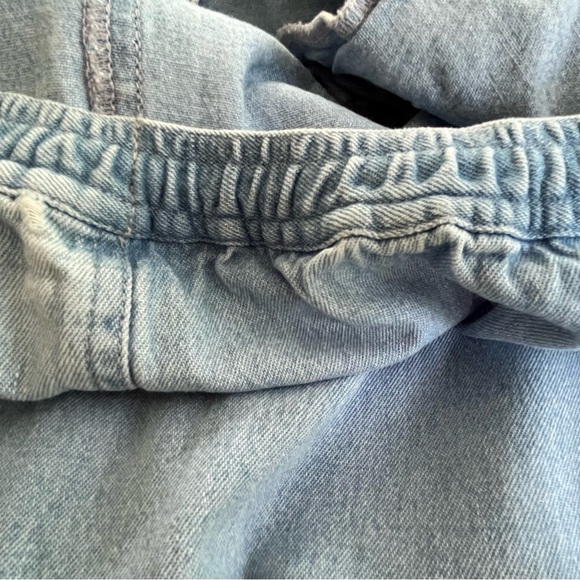 Susan Bristol Long Chambray Denim Maxi Jean Skirt Slit in back Size 8 - Picture 12 of 14